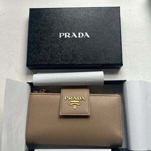 Prada Saffiano Metal Wallet